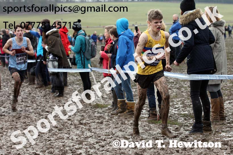 Boys under-15s 2018 British Inter Counties Cross Country Champs., Prestwold Hall, Loughborough. Photo: David T. Hewitson/Sports for All Pics